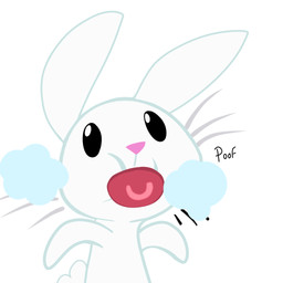 beady_eyes black_eyes blue_line_art curled_tail featureless_arms feral grey_whiskers long_ears male male_feral no_eyebrows object_in_mouth pacifier pacifier_in_mouth pink_nose poof scut_tail short_tail simple_background smoke solo tail text vector whiskers white_background white_tail wolflly10 friendship_is_magic hasbro my_little_pony angel_(mlp) lagomorph leporid mammal rabbit 1:1 2025 absurd_res artist_name colored colored_line_art digital_media_(artwork) english_description flat_colors half-length_portrait hi_res partially_colored portrait spanish_description male_(lore)