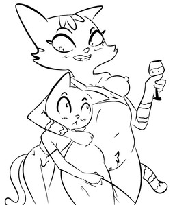 age_difference anthro anthro_on_anthro arms_bent beverage big_eyes big_nipples biped blush blush_lines bottomwear bottomwear_down breasts cheek_tuft clothed clothed_anthro clothed_male clothing clothing_aside container cup curved_eyebrows drunk duo eyebrows eyelashes facial_markings facial_tuft female fully_clothed fur fur_tuft genitals glass glass_container glass_cup head_markings holding_beverage holding_container holding_cup holding_glass holding_object hug humanoid_genitalia humanoid_hands humanoid_vulva imminent_incest imminent_sex iris larger_female leaning leaning_forward looking_at_another looking_at_partner looking_down looking_down_at_partner looking_up looking_up_at_partner male male/female markings mature_anthro mature_female medium_breasts mouth_closed nipples older_female one_breast_out pants pants_down partially_clothed partially_clothed_anthro partially_clothed_female pointy_ears prick_ears pubes shirt size_difference small_nose smaller_male smile smiling_at_another smiling_at_partner standing striped_arms striped_body striped_face striped_fur striped_markings striped_tail stripes substance_intoxication t-shirt tail tail_markings thick_thighs topwear topwear_aside tuft vulva young young_anthro younger_male gold-white-kott litterbox_comics fran_(litterbox_comics) vincent_(litterbox_comics) domestic_cat felid feline felis mammal 2023 black_and_white digital_drawing_(artwork) digital_media_(artwork) monochrome mother_(lore) mother_and_child_(lore) mother_and_son_(lore) parent_(lore) parent_and_child_(lore) parent_and_son_(lore) son_(lore)