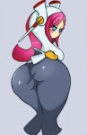 big_butt blue_eyes blush butt butt_pose female floating_hands hair huge_butt looking_back machine mouthless not_furry pink_hair pose solo thick_thighs sandyrex kirby:_planet_robobot kirby_(series) nintendo susie_(kirby) alien humanoid robot