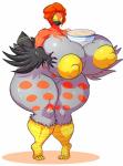 2017 anthro anthrofied areola avian beak big_breasts bird bowl breasts container curvy_figure erect_nipples female food generation_6_pokemon genitals hi_res huge_breasts huge_hips hyper hyper_breasts jaeh mature_female nintendo nipples non-mammal_breasts non-mammal_nipples nude pokemon pokemon_(species) pokemorph pussy smile solo soup standing talonflame thick_thighs voluptuous wide_hips
