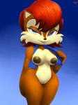 breasts brown_body brown_fur clothing female flashing flashing_breasts fur genitals hair looking_at_viewer nipples pussy short_hair smile standing aerosin archie_comics sega sonic_the_hedgehog_(archie) sonic_the_hedgehog_(comics) sonic_the_hedgehog_(series) sally_acorn chipmunk ground_squirrel mammal rodent sciurid 2024 hi_res