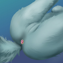 anal anal_penetration anthro anus blue_body blue_fur breasts butt buttplug buttplug_in_ass buttplug_insertion female fur genitals legs_up lying nipples nude object_in_ass on_back penetration plug_(sex_toy) plug_insertion sex_toy sex_toy_in_ass sex_toy_insertion simple_background solo vulva zulzul ambiguous_species mammal 1:1