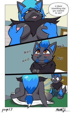 age_difference anthro anthro_on_anthro breast_grab breasts clothing dialogue duo erection erection_under_clothing female hand_on_breast male male/female older_female speech_bubble text young young_male momiji_werefox nintendo pokemon cassandra_(momiji) xander_(momiji) generation_5_pokemon pokemon_(species) zoroark zorua comic english_text hi_res incest_(lore) mother_(lore) mother_and_child_(lore) mother_and_son_(lore) parent_(lore) parent_and_child_(lore) parent_and_son_(lore) son_(lore)