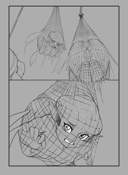 anthro anus big_breasts breasts duo feet female fishing_net forced imminent_rape imminent_sex imminent_vaginal male male/female net nipples princess royalty soles toes anythinggoes nintendo ocarina_of_time the_legend_of_zelda link princess_ruto animal_humanoid aquatic aquatic_humanoid fish fish_humanoid human humanoid hylian mammal zora absurd_res comic hi_res monochrome