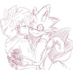 anthro blush clothing duo hoodie horn hug kissing kissing_cheek male male/male smile topwear mazhaha34 bandai_namco digimon digimon_ghost_game hiro_amanokawa betelgammamon digimon_(species) human mammal scalie low_res monochrome sketch