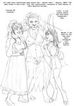 anthro big_breasts blush bottomwear breasts clothed clothing digitigrade dress female fur group hair markings midriff mole_(marking) navel nipple_outline scut_tail short_tail skirt tail tail_tuft text trio tuft whiskers arania the_cabin_in_the_woods_(arania) amanda_(tcitw) eveleen_(tcitw) suki_(tcitw) animal_humanoid bovid bovid_humanoid bovine bovine_humanoid cattle_humanoid felid humanoid lagomorph leporid lion mammal mammal_humanoid pantherine rabbit 2024 black_and_white comic english_text hi_res monochrome herm_(lore)