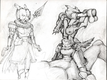 abdominal_bulge anthro armor bodily_fluids clothed clothing cum cum_in_mouth cum_in_vagina cum_inflation cum_inside cum_on_face eye_roll female forced genital_fluids group group_sex inflation male male/female oral partially_clothed questionable_consent sex solo pornwhal accipitrid accipitriform avian bird eagle harpy_eagle graphite_(artwork) hi_res traditional_media_(artwork)