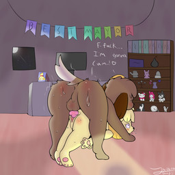 all_fours animal_genitalia animal_penis anthro anthro_on_anthro anthro_penetrated anthro_penetrating anthro_penetrating_anthro anus balls bent_over blush bodily_fluids brother_penetrating_sister butt canine_genitalia canine_penis clitoral_hood clitoris clock dialogue doggystyle duo erection female female_penetrated from_behind_position genitals hands_behind_back imminent_orgasm inside intraspecies knot looking_away male male/female male_penetrating male_penetrating_female nude office penetration penile penile_penetration penis penis_in_vagina pose profanity sex surprised sweat text thrusting toony vaginal vaginal_penetration vulva trippybunny animal_crossing hello_kitty_(series) nintendo onegai_my_melody sanrio digby_(animal_crossing) hello_kitty_(character) isabelle_(animal_crossing) kuromi my_melody canid canine canis demon domestic_cat domestic_dog felid feline felis lagomorph leporid mammal rabbit shih_tzu toy_dog 1:1 2020 digital_media_(artwork) english_text pinup brother_(lore) brother_and_sister_(lore) incest_(lore) sibling_(lore) sister_(lore) twincest_(lore) twins_(lore)
