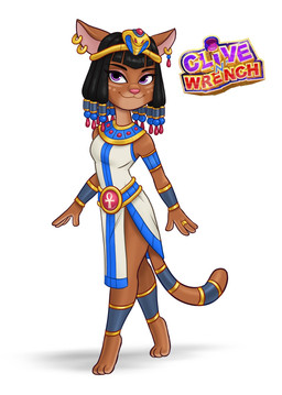 3_toes 4_fingers 4_toes accessory anthro bangs barefoot belt belt_buckle black_eyebrows black_hair blue_belt blue_bracelet blue_tailband bracelet brown_body brown_fur brown_tail buckle cheek_markings closed_smile clothed clothed_anthro clothed_female clothing digit_ring dress egyptian egyptian_clothing eyebrows eyelashes facial_markings feet female female_anthro finger_ring fingers fur furgonomics gold_ear_ring hair head_markings jewelry light markings medium_hair mouth_closed multicolored_body multicolored_fur pharaoh pink_inner_ear pink_nose pose purple_eyes royalty simple_background smile solo tail tail_accessory tailband text title toes two_tone_body two_tone_fur usekh white_background white_clothing white_dress luigil clive_'n'_wrench numskull_games pharaoh_cleocatra domestic_cat felid feline felis mammal 2017 absurd_res colored digital_drawing_(artwork) digital_media_(artwork) english_description english_text full-length_portrait hi_res lighting official_art portrait shaded