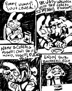 anthro bow_tie clothing dialogue duo ears_down face_lick floppy_ears grin half-closed_eyes hat headgear headwear humor licking male narrowed_eyes open_mouth pivoted_ears sharp_teeth smile speech_bubble suspenders teeth text tongue rawdawgcomics bingus_(rawdawgcomics) stahli_(rawdawgcomics) bird_dog canid canine canis domestic_dog golden_retriever hunting_dog lagomorph leporid mammal rabbit retriever 4:5 black_and_white comic english_text monochrome