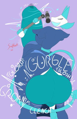anthro balls big_balls big_breasts big_butt big_penis bodily_fluids bottomwear breasts butt clothed clothing clothing_lift dress dress_lift electronics erection erection_under_skirt floating_hands furgonomics genital_fluids genitals gurgling_balls gynomorph huge_balls huge_breasts huge_butt huge_penis hyper hyper_balls hyper_butt hyper_genitalia hyper_penis intersex leaking_precum machine microphone onomatopoeia penis precum rumbling singing skirt sloshing_balls solo sound_effects text siatdusk deltarune undertale_(series) tasque_manager felid mammal robot absurd_res hi_res
