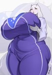 5_fingers anthro big_breasts bimbofied breasts brown_eyes clothing delta_rune_(emblem) eyebrows female fingers horn huge_breasts hyper hyper_breasts lips overweight overweight_anthro overweight_female pink_lips purple_clothing solo symbol symbol_on_clothing thick_thighs wide_hips probablynoon undertale undertale_(series) toriel boss_monster_(undertale) bovid caprine goat mammal 2024 hi_res