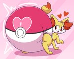 ambiguous_gender big_diaper clothed clothed_feral clothing diaper feral huge_diaper pokeball_diaper solo wearing_diaper nyxiettenyxstar nintendo pokemon fennekin generation_6_pokemon pokemon_(species) hi_res