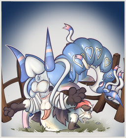 ahegao animal_genitalia animal_penis anus balls bodily_fluids cactoratado deep_penetration dripping drooling duo equine_genitalia equine_penis feral fur genitals heart_symbol herm intersex looking_pleasured male male/male multicolored_body multicolored_fur penetration penis saliva saliva_drip saliva_on_face saliva_string sex tears tongue tongue_out cactie nintendo pokemon fan_character dewott eeveelution generation_5_pokemon generation_6_pokemon hybrid pokemon_(species) scolipede sylveon absurd_res alpha_channel hi_res