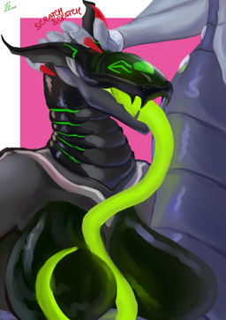 5_fingers anthro anthro_on_anthro apode bare_breasts belly big_breasts black_body black_breasts black_ears breasts breasts_on_tail claws duo ear_markings ear_scratch exoskeleton eyes_closed featureless_breasts female female/female female_anthro fingers geometric_background glistening glistening_body glistening_breasts glowing glowing_claws glowing_eyes glowing_mouth glowing_tongue green_eyes green_markings green_mouth green_tongue grey_belly grey_body happy heart_symbol holding_breast legless long_ears long_tongue markings multicolored_body neck_markings non-mammal_breasts nude_anthro onomatopoeia open_mouth open_smile pink_background purple_body purple_tail red_claws ridged_mouth scratching segmented_neck segmented_tail serpentine simple_background smile sound_effects tail text tongue tongue_on_breast visor white_background xenthetechnomorph finth_(skiesofsilver) xen_(xenthetechnomorph) draconcopode naga reptile robot_anthro scalie snake snake_naga synth_(vader-san) 2024 absurd_res colored_sketch dated digital_media_(artwork) digital_painting_(artwork) english_text hi_res painting_(artwork) signature sketch