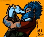 Rating: s
ID: 5572488
Date: 2025-05-14 19:17:29 -0400
Status: active
Score: 0
absurd_res anthro arm_hair beard belly blue_body blue_hair body_hair bottomwear brown_clothing brown_shirt brown_topwear carrying_another carrying_partner clothed clothed_anthro clothed_female clothed_male clothing digital_media_(artwork) do'our_(oc) duo dwarf ebb_(race) enjoying eyebrows eyes_closed facial_hair fancypenguin32 female green_bottomwear green_clothing green_shorts hair hand_behind_back hand_behind_head hand_on_shoulders held_up hi_res horn hug humanoid humanoid_on_anthro kiss_on_lips kissing language leg_hug male male/female mammal muscular muscular_male not_furry red_clothing red_shirt red_topwear scalie shirt shivera_(oc) shorts simple_background size_difference smaller_female spikes spikes_(anatomy) spiky_hair tan_body text thick_eyebrows topwear yellow_belly post #5572488