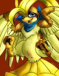 avian beak bird blue_eyes blush claws female feral nintendo open_mouth pidgeot pokémon presenting pussy shiny_pokémon smile solo spread_legs spreading talons video_games wings zephyr-owl
Rating: Explicit
Score: 5
User: voldosbt
Date: September 14, 2013