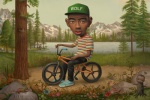 bicycle bmx brown_eyes clothing cycling feral flower footwear group hat headgear headwear human_focus male mountain not_furry_focus outside plant pond rock shoes solo_focus stripes surreal text text_on_clothing text_on_hat text_on_headwear tree vehicle water young mark_ryden vans tyler_the_creator arthropod bear bee dwarf human humanoid hymenopteran insect mammal mouse murid murine rodent grandfathered_content hi_res official_art