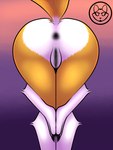 anthro anus ass_up black_anus black_pussy butt butt_heart female fur genitals pussy solo white_body white_fur yellow_body yellow_fur mike_santos bandai_namco digimon praise_da_booty_(meme) canid canine digimon_(species) mammal renamon 3:4 hi_res