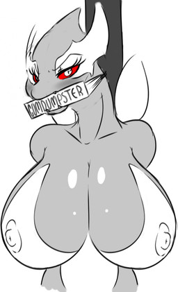 angry anthro anthrofied big_breasts bit_gag breasts female forced gag gagged huge_breasts imminent_rape imminent_sex nipples nude pokemorph public_use sex_slave simple_background slave solo white_background seiiartworks nintendo pokemon felnara_(seii3) generation_3_pokemon legendary_pokemon pokemon_(species) shadow_lugia shadow_pokemon hi_res