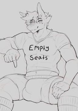 abs anthro balls_outline biceps big_bulge blush bottomwear bulge clothing detailed_bulge footwear genital_outline gesture hand_gesture male muscular muscular_thighs pecs pointing shirt shorts sitting smile smirk socks solo tight_bottomwear tight_clothing topwear finny_finegan aquatic fish shark absurd_res hi_res