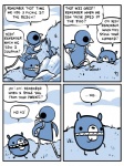 ambiguous_gender anthro dialogue duo hiking humor speech_bubble text toony nedroid beartato reginald_(nedroid) avian bear bird mammal 2011 comic english_text