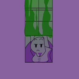 anthro breasts cleavage clothed clothing fart fart_cloud female green_fart_cloud open_window purple_background shirt simple_background solo topwear window kasa_beanie lissa_(kasa_beanie) 1:1 2023