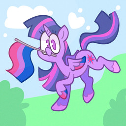 bisexual_pride_colors female feral fetlocks flag flying horn lgbt_pride looking_at_viewer pride_color_flag pride_colors solo wings cordelius_(artist) friendship_is_magic hasbro my_little_pony mythology twilight_sparkle_(mlp) equid equine mammal mythological_creature mythological_equine winged_unicorn 1:1