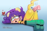 ahegao anal anal_penetration anthro ass_up blush butt disembodied_penis duo erection female genitals green_eyes hair looking_pleasured male open_mouth penetration penis purple_hair pussy sex solo_focus tongue tongue_out yellow_body shazy_(artist) tenshigarden archie_comics sega sonic_the_hedgehog_(archie) sonic_the_hedgehog_(comics) sonic_the_hedgehog_(series) mina_mongoose herpestid mammal mongoose 2022 artist_collaboration hi_res