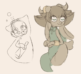 drunk horn solo substance_intoxication bbones bovid caprine goat mammal absurd_res hi_res sketch_page