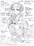 anthro clothing floppy_ears gloves handwear male military_uniform necktie scar solo text uniform young yupipoke_tcg cyberconnect2 fuga:_melodies_of_steel little_tail_bronx britz_strudel canid canine canis dobermann domestic_dog mammal pinscher hi_res japanese_text