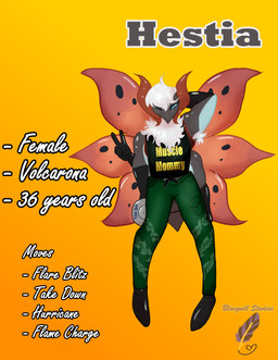 antennae_(anatomy) anthro armpit_hair arthropod_abdomen blue_eyes body_hair carapace clothing female fluffy fluffy_chest gesture hair hand_behind_head hand_gesture hestia_brandt leggings legwear muscular muscular_female one_eye_closed shirt solo spread_wings tank_top text topwear v_sign weights white_hair wings wink bluequill_studios nintendo pokemon arthropod generation_5_pokemon pokemon_(species) volcarona absurd_res english_text hi_res