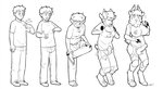 anthro balls basic_sequence big_breasts blush bottomwear breast_growth breasts clothing erection eyes_closed five_frame_image five_frame_sequence footwear gender_transformation genitals growth gynomorph hair hand_on_breast hooves horn horn_growth human_to_anthro intersex linear_sequence male mtg_transformation mti_transformation multi_frame_sequence nipples open_mouth pants penis shirt shoes short_hair simple_background solo species_transformation standing surprise tail tail_growth topwear torn_clothing transformation transformation_sequence white_background blackshirtboy nosivi deer human mammal 2013 monochrome sequence herm_(lore)