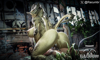 abandoned_building anthro anthro_penetrated big_breasts bodily_fluids breasts cowgirl_position cum cum_in_vagina cum_inside duo faceless_character faceless_male female female_anthro female_on_human female_on_top female_penetrated from_front_position genital_fluids genitals huge_breasts human_on_anthro human_penetrating human_penetrating_anthro human_penetrating_female humanoid_genitalia humanoid_penis interspecies male male/female male_human male_on_anthro male_on_bottom male_penetrating male_penetrating_anthro male_penetrating_female on_bottom on_top penetration penile penile_penetration penis penis_in_vagina sex tongue tongue_out vaginal vaginal_penetration racoum fallout microsoft deathclaw human mammal scalie 3d_(artwork) digital_media_(artwork) hi_res