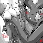 ! 2013 <3 blush drooling female human licking licking_lips male monkeyxflash monochrome nintendo pokémon saliva scrafty tongue undressing video_games weavile
Rating: Questionable
Score: 10
User: Robinebra
Date: September 25, 2013