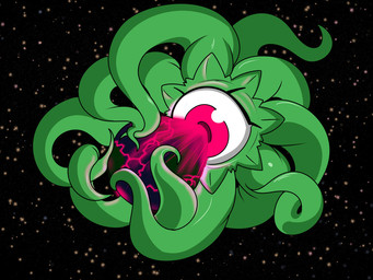 1_eye absorption_vore black_hole cosmic_background eyelashes glistening glistening_body green_body green_skin macro not_furry object_vore one_eye_closed planet planet_vore solo space space_background tentacles vore wide_eyed anonymous_artist unknown_artist marvel shuma-gorath alien tentacle_creature 4:3 female_(lore)