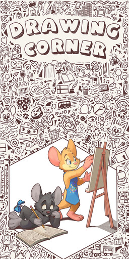 accessory anthro apron blue_apron blue_clothing blue_eyes bow_ribbon cheek_tuft closed_smile clothing duo facial_tuft featureless_crotch female female_anthro fur furgonomics glistening glistening_eyes gloves_(marking) grey_body grey_fur head_tuft holding_object holding_pencil leg_markings lying male male_anthro markings mouth_closed nude orange_body orange_fur pencil_(object) ribbons smile socks_(marking) standing tail tail_accessory tail_bow tail_ribbon text tuft whiskers yellow_body yellow_fur young young_anthro young_male pandapaco iris_(character) mausie_(character) mammal mouse murid murine rodent absurd_res english_text hi_res