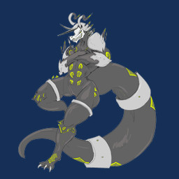 abs anthro athletic black_sclera claws confident crossed_arms finger_claws green_eyes grin grinning_at_viewer long_tail male markings muscular muscular_male sharp_teeth simple_background smile smiling_at_viewer solo tail teeth toe_claws transparent_background mitch-kun_(artist) nintendo pokemon cornelius_(mitch-kun) aggron generation_3_pokemon pokemon_(species) 1:1 alpha_channel colored digital_media_(artwork) full-length_portrait hi_res portrait sketch