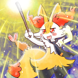 accessory ambiguous_anthro ambiguous_gender anthro biped blush dipstick_tail featureless_crotch food holding_object holding_wand markings mostly_nude necktie necktie_only open_mouth open_smile raised_arms shrimp_(food) smile solo sparkles standing tail tail_markings wand annyui0611 nintendo pokemon braixen canid generation_6_pokemon mammal pokemon_(species) 1:1 2022 digital_drawing_(artwork) digital_media_(artwork) hi_res japanese_description portrait three-quarter_portrait translated_description