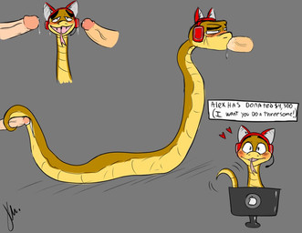 bestiality bodily_fluids computer cum electronics fellatio feral genital_fluids genitals group group_sex headphones heart_symbol humanoid_genitalia male male/male male_on_feral oral penile penis sex tail tail_around_penis tail_fetish tail_play tail_sex tailjob threesome fluffycoffee99 dreamworks the_bad_guys mr._snake_(the_bad_guys) human mammal reptile scalie snake