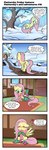 blush clothing cold comic cutie_mark english_text equid equine female feral fluttershy_(mlp) footwear four_frame_image four_frame_sequence freezing friendship_is_magic hasbro heart_symbol hi_res horse mammal my_little_pony mythological_creature mythological_equine mythology pegasus pencils_(artist) pony scarf shaking shivering snow snowing socks text wings winter