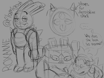 4_fingers anthro asking asking_another baby black_eyebrows claws closed_smile curved_horn dialogue ellipsis eyebrow_through_hair eyebrows fangs female female_anthro finger_claws fingers grey_background grey_blanket grey_body grey_claws grey_eyebrows grey_lips grey_scales group hair horn interspecies king larger_anthro larger_female lips long_ears male male_anthro mouth_closed noseless open_mouth pigtails princess question rock royalty scales shell short_hair simple_background size_difference smaller_anthro smaller_male smile speech_bubble spiked_shell spikes spikes_(anatomy) standing surprised teeth text thick_eyebrows translucent translucent_hair trio wrapped_in_blanket young young_anthro young_female flamigoat mario_bros mario_plus_rabbids_sparks_of_hope nintendo raving_rabbids rayman_(series) ubisoft bedrock_(mario_plus_rabbids) bowser fan_character roxanne_(flamigoat) elemental_creature hybrid koopa lagomorph mammal mineral_fauna rabbid rock_creature scalie 2025 character_name digital_drawing_(artwork) digital_media_(artwork) english_description english_text hi_res monochrome sketch_page daughter_(lore) father_(lore) father_and_child_(lore) father_and_daughter_(lore) mother_(lore) mother_and_child_(lore) mother_and_daughter_(lore) parent_(lore) parent_and_child_(lore) parent_and_daughter_(lore)