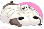 anthro black_nipples fur male morbidly_obese morbidly_obese_anthro morbidly_obese_male nipples nude obese obese_anthro obese_male overweight overweight_anthro overweight_male white_body white_fur unonyx absurd_res hi_res