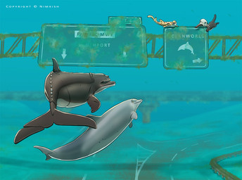 ambiguous_gender dolphin_tail feral fin grey_background grey_fin grey_tail group highway simple_background street tail underwater water nimkish aquatic cetacean dolphin fish mammal mustelid otter shark toothed_whale 2019 hi_res