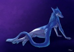 anthro blue_body blue_eyes blue_fur blue_hair breasts coy feet female fur hair hindpaw long_tail looking_at_viewer nude paws side_boob solo tail dagger_leonelli morpheuskibbe kate_(morpheuskibbe) mammal sergal 2012 blue_theme