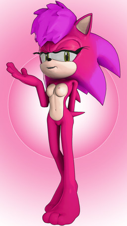anthro barefoot breasts eyelashes feet female fur genitals green_eyes hair looking_at_viewer medium_breasts navel nipples nude nude_anthro nude_female pink_background pink_nipples purple_body purple_fur purple_hair simple_background smile solo tail vulva rarequinez dic_entertainment sega sonic_the_hedgehog_(series) sonic_underground sonia_the_hedgehog eulipotyphlan european_hedgehog hedgehog mammal 2023 3d_(artwork) digital_media_(artwork) hi_res