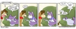 anthro canid canine canis collar comic dialogue domestic_cat domestic_dog duo english_text felid feline felis female flat_chested furniture grape_jelly_(housepets!) housepets! male mammal peanut_butter_(housepets!) pillow rick_griffin sofa text third-party_edit url