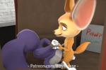 animal_genitalia anthro balls bouncing_balls bouncing_butt butt clothed clothing costume duo elephant_costume erection female female_penetrated flat_chested furry_wearing_fursuit fursuit genitals male male/female male_penetrating male_penetrating_female nude penetration penis pussy sex simple_background bizymouse disney zootopia finnick_(zootopia) judy_hopps canid canine fennec_fox fox lagomorph leporid mammal rabbit true_fox 2017 3:2 3d_(artwork) 3d_animation animated digital_media_(artwork) loop short_playtime