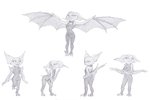 anthro bat_wings big_ears bodysuit clothing curvy_figure fangs female membrane_(anatomy) membranous_wings pose skinsuit solo teeth thief tight_clothing upplet wings lettup disney zootopia fan_character bat leaf-nosed_bat mammal microbat vampire_bat yangochiropteran hi_res model_sheet sketch