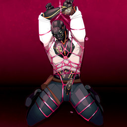 arms_above_head arms_tied bdsm bodily_fluids bondage bottomwear bound clothed clothing dripping erection front_view genital_fluids genitals humanoid_genitalia humanoid_penis kneeling looking_at_viewer machine male open_clothing open_shirt open_topwear pants partially_clothed penis penis_poking_out penis_through_fly precum precum_drip presenting presenting_penis restraints rope rope_bondage rope_harness shirt solo topwear yellow_eyes cumbotomy bungie destiny_(series) exo robot 1:1 hi_res